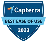Capterra Best Ease of Use 2023 recognition